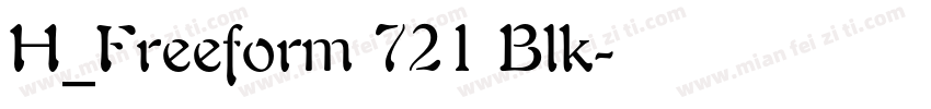 H_Freeform 721 Blk字体转换
